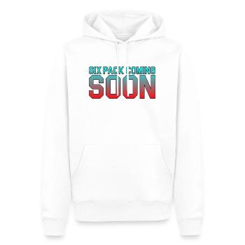 Pack de six bientôt disponible 41 - Sweat à capuche Premium bio Homme - blanc - Devant - Nico (187cm)