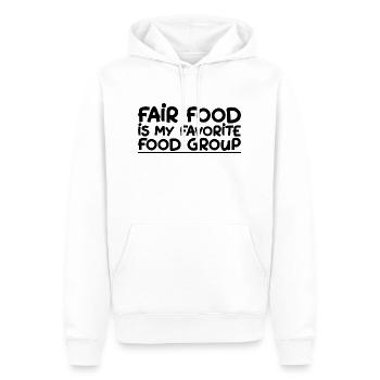 Fair Food Is My Favorite Food Group - Männer Premium Bio Hoodie - Weiß - Vorne - Nico (187cm)