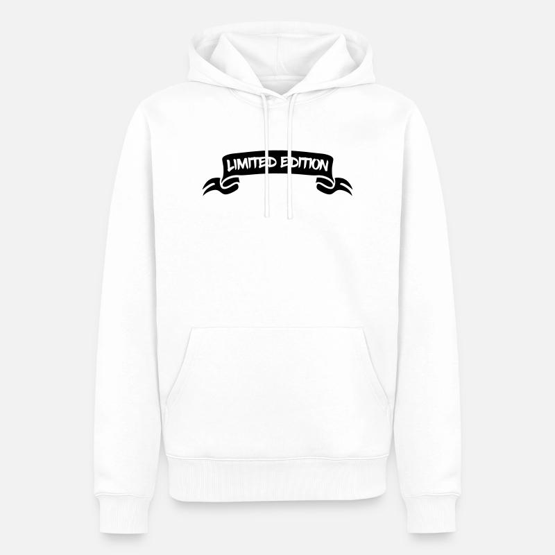 Édition limitée - Sweat à capuche Premium bio Homme - blanc