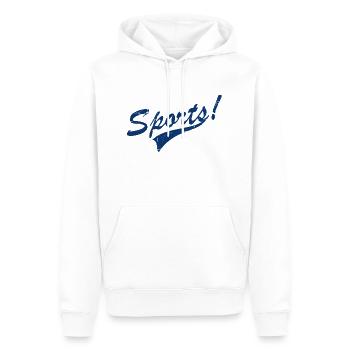 Vintage-Sport - Männer Premium Bio Hoodie - Weiß - Vorne - Nico (187cm)