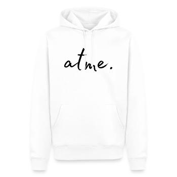 atme - Männer Premium Bio Hoodie - Weiß - Vorne - Nico (187cm)