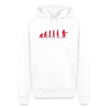 Evolution Feuerwehrmann rot - Männer Premium Bio Hoodie - Weiß - Vorne - Nico (187cm)
