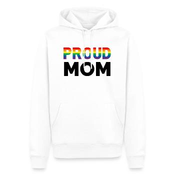 proud mom rainbow - Männer Premium Bio Hoodie - Weiß - Vorne - Nico (187cm)