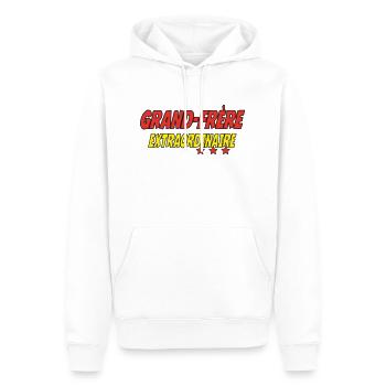 EXTRAORDINARY Big Brother - Men’s Premium Organic Hoodie - white - Front - Nico (187cm)