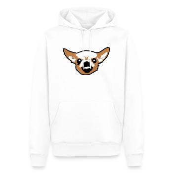 Chihuahua Kleiner Hund Böse Knirschen Nervig Wut - Männer Premium Bio Hoodie - Weiß - Vorne - Nico (187cm)