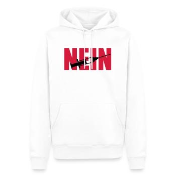 Nein Spritze - Männer Premium Bio Hoodie - Weiß - Vorne - Nico (187cm)