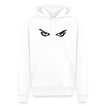 Böser Blick - Line - Männer Premium Bio Hoodie - Weiß - Vorne - Nico (187cm)
