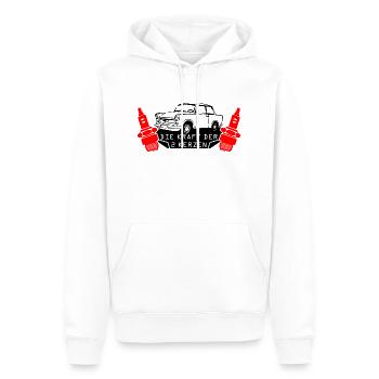  601 2Kerzen - Männer Premium Bio Hoodie - Weiß - Vorne - Nico (187cm)