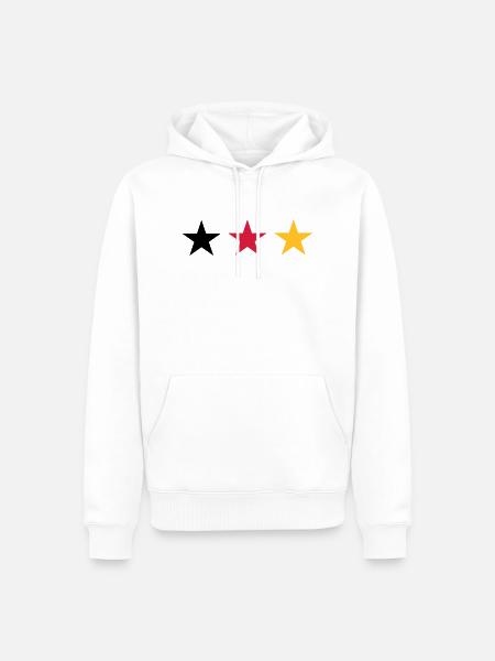 foot - Sweat à capuche Premium bio Homme - blanc