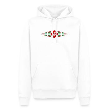 Euskadi (Baskenland) - Männer Premium Bio Hoodie - Weiß - Vorne - Nico (187cm)