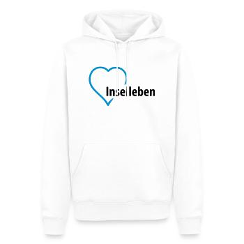 inselleben__f2 - Sweat à capuche Premium bio Homme - blanc - Devant - Nico (187cm)