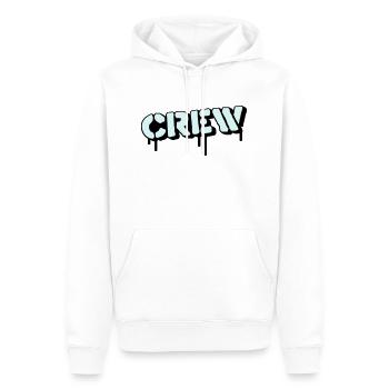 crew - Männer Premium Bio Hoodie - Weiß - Vorne - Nico (187cm)