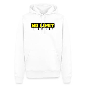 no_limit2 - Sweat à capuche Premium bio Homme - blanc - Devant - Nico (187cm)