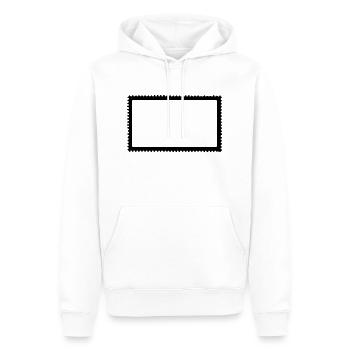 Timbre-poste - Sweat à capuche Premium bio Homme - blanc - Devant - Nico (187cm)