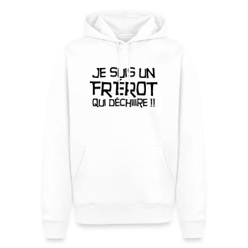 Bruder Brother Baby Geburtstag Geburt Familie - Männer Premium Bio Hoodie - Weiß - Vorne - Nico (187cm)