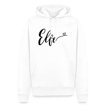 elfe - Männer Premium Bio Hoodie - Weiß - Vorne - Nico (187cm)