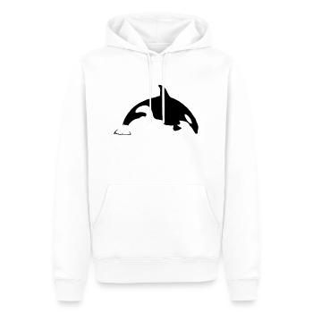 Orca - Männer Premium Bio Hoodie - Weiß - Vorne - Nico (187cm)