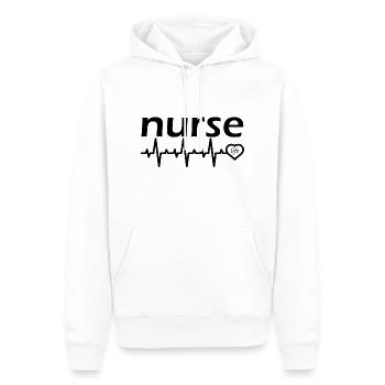 Nurse Krankenschwester Doktor - Männer Premium Bio Hoodie - Weiß - Vorne - Nico (187cm)