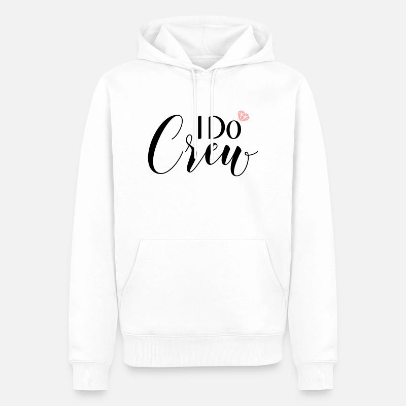 I Do Crew - Männer Premium Bio Hoodie - Weiß