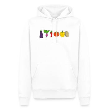 Gemüse - Männer Premium Bio Hoodie - Weiß - Vorne - Nico (187cm)