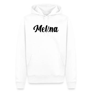 Melina - Männer Premium Bio Hoodie - Weiß - Vorne - Nico (187cm)
