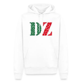 DZ - Männer Premium Bio Hoodie - Weiß - Vorne - Nico (187cm)