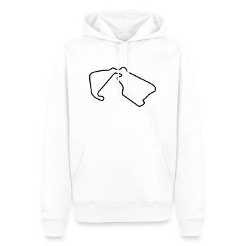 Circuit de Grande-Bretagne - Sweat à capuche Premium bio Homme - blanc - Devant - Nico (187cm)