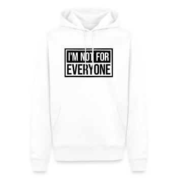 Im not for everyone - Men’s Premium Organic Hoodie - white - Front - Nico (187cm)