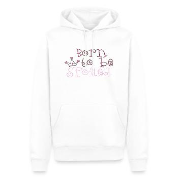 BORN TO BE SPOILED - Men’s Premium Organic Hoodie - white - Front - Nico (187cm)