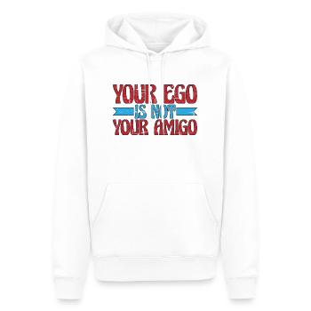 Your Ego Is Not Your Amigo 13 - Männer Premium Bio Hoodie - Weiß - Vorne - Nico (187cm)