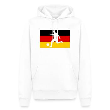Allemagne Football - Sweat à capuche Premium bio Homme - blanc - Devant - Nico (187cm)