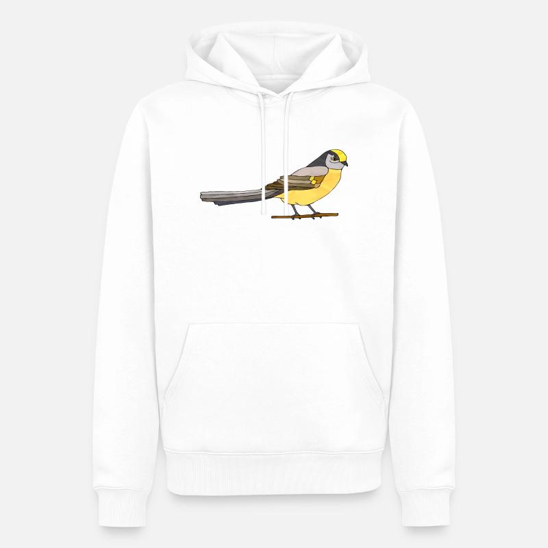Oiseau - Sweat à capuche Premium bio Homme - blanc