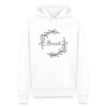 Junggesellinnenabschied - Braut - Männer Premium Bio Hoodie - Weiß - Vorne - Nico (187cm)