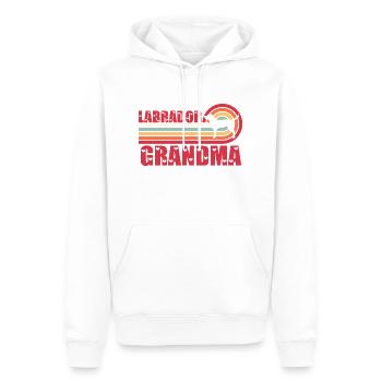 Vintage Retro Sunset Labrador Retriever Grandma - Männer Premium Bio Hoodie - Weiß - Vorne - Nico (187cm)