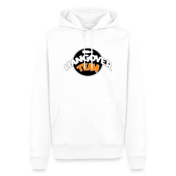 L’équipe de la gueule de bois 02 - Sweat à capuche Premium bio Homme - blanc - Devant - Nico (187cm)