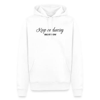 Danse Musique de danse - Sweat à capuche Premium bio Homme - blanc - Devant - Nico (187cm)