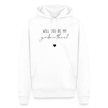 Will you be my Godmother? - Männer Premium Bio Hoodie - Weiß - Vorne - Nico (187cm)
