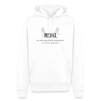 Reiki Meister Geschenk Heilung - Männer Premium Bio Hoodie - Weiß - Vorne - Nico (187cm)