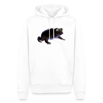 Frosch - Männer Premium Bio Hoodie - Weiß - Vorne - Nico (187cm)
