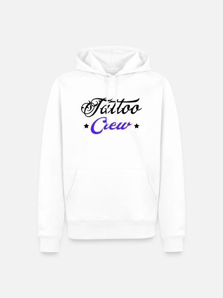 tattoo crew 1 - Männer Premium Bio Hoodie - Weiß