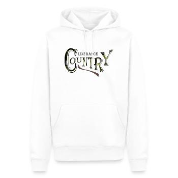 Country Linedance - Männer Premium Bio Hoodie - Weiß - Vorne - Nico (187cm)