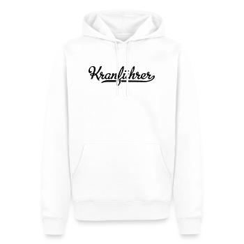 Kranführer - Männer Premium Bio Hoodie - Weiß - Vorne - Nico (187cm)