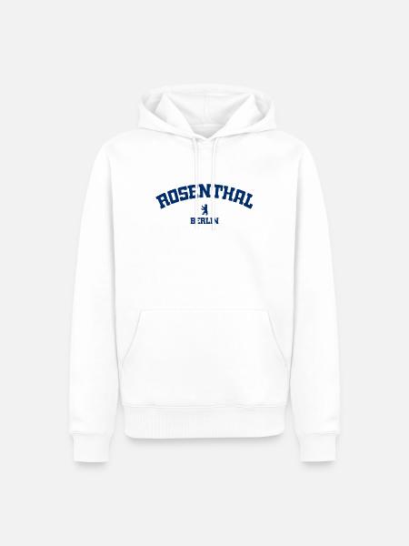 Rosenthal - Berlin - Deutschland - Germany - Männer Premium Bio Hoodie - Weiß