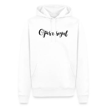 opera royal - Sweat à capuche Premium bio Homme - blanc - Devant - Nico (187cm)