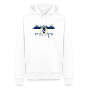 Bosnie-Herzégovine europe sarajavo drapeau mostar - Sweat à capuche Premium bio Homme - blanc - Devant - Nico (187cm)