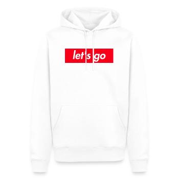 Lets Go Youth Word Funny Saying Gift Shirt - Sweat à capuche Premium bio Homme - blanc - Devant - Nico (187cm)
