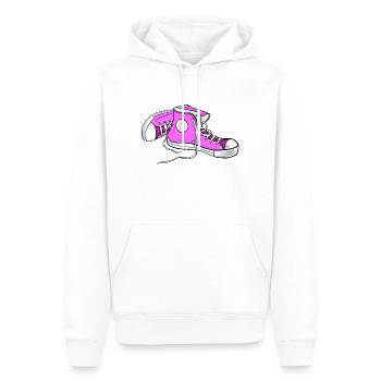 Chucks pink - Männer Premium Bio Hoodie - Weiß - Vorne - Nico (187cm)