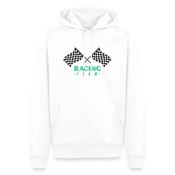 Équipe Racing Flag - Sweat à capuche Premium bio Homme - blanc - Devant - Nico (187cm)