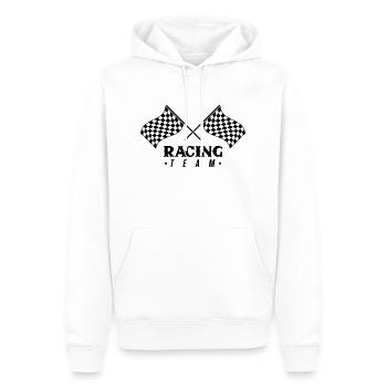 Équipe Racing Flag - Sweat à capuche Premium bio Homme - blanc - Devant - Nico (187cm)