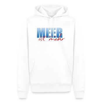 La mer, c’est plus - Sweat à capuche Premium bio Homme - blanc - Devant - Nico (187cm)